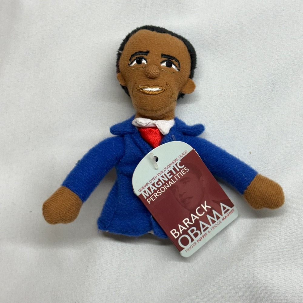 Unemployed‎ Philosophers Guild Finger Puppet OS Blue Excellent Obama Magnet